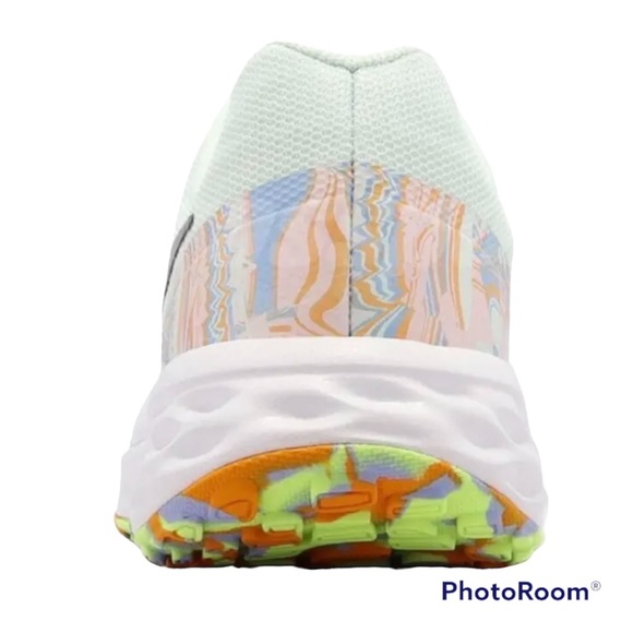 NEW NIKE WOMENS REVOLUTION 6 NN PRM RUNNING SHOES WHITE DK SMOKE GREY MULTI Sz10 - Picture 7 of 9